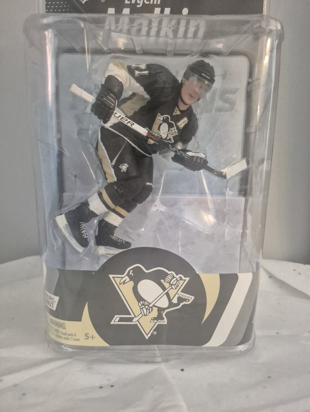 NHL Licensed Hockey Figure - Black and Gold Team Uniform